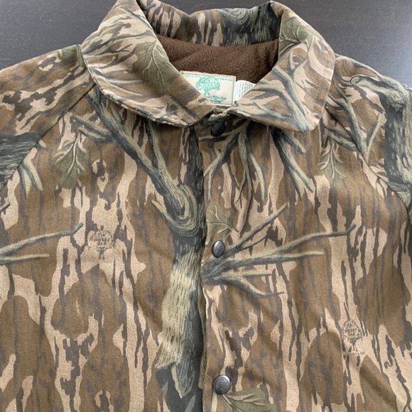Vintage Mens Mossy Oak Camo Insulated Hunting Jacket Size Medium USA Made - Picture 3 of 10